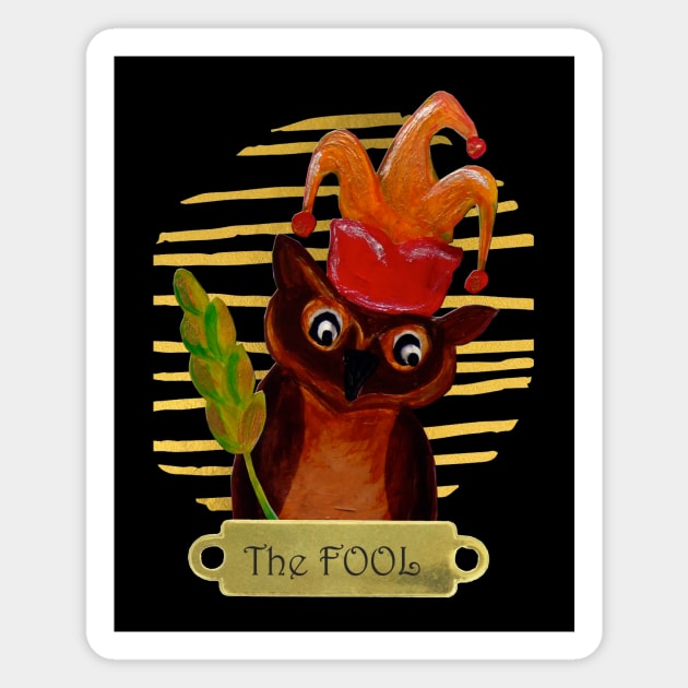 The Fool Tarot Magnet by PaintingsbyArlette